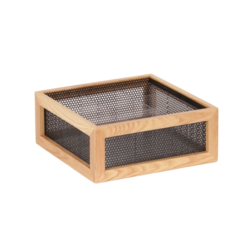 Cal-Mil 22915-115 Camden 12" x 12" x 4.5"H Black Condiment Organizer