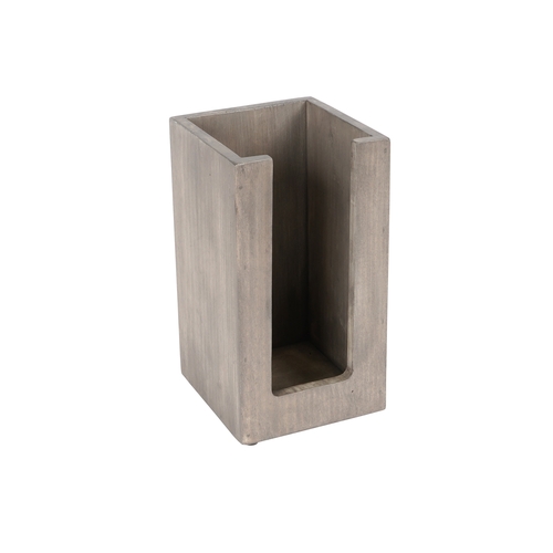 Cal-Mil 298-110 Aspen 4.5" x 4.5" X 8.5"H Gray Pine Wood Cup & Lid Organizer