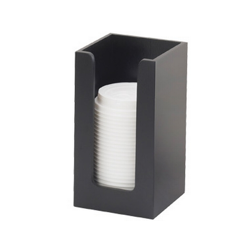 Cal-Mil 298-96 Midnight Bamboo 4.5" x 4.5" x 8"H Napkin/Lid/Cup Organizer