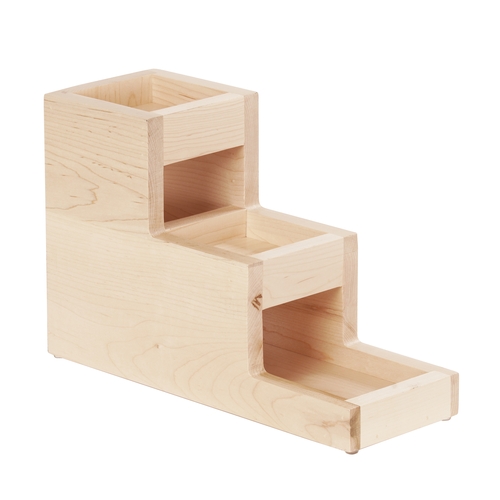 Cal-Mil 3612-71 Blonde 5.25" x 14.5" x 12.5"H Condiment Organizer