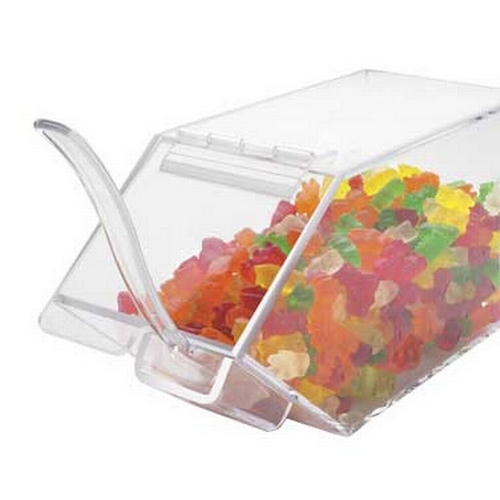 Cal-Mil 492-H Classic 4.5"x 11" x 5.5"H Clear Acrylic Topping Bin - 2 Each