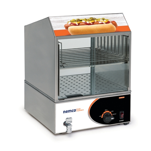 Nemco 8300 Roll-A-Grill Countertop Hot Dog Steamer