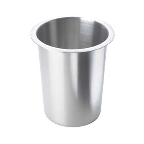 Cal-Mil 1017-SOLID 4.5" Dia. x 5.5"H Stainless Steel Flatware Cylinder