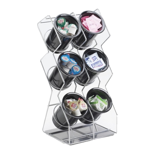Cal-Mil 1025-6-39 Space-Saver 9.5" X 8" x 20"H Silver Flatware Display