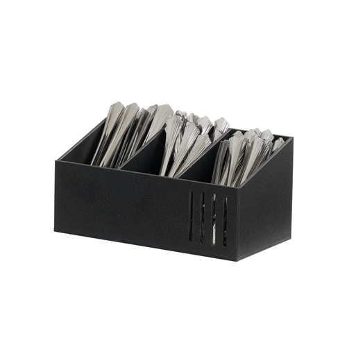 Cal-Mil 28510-13 Classic 10.5" x 5.5" x 5"H Slotted Flatware Display