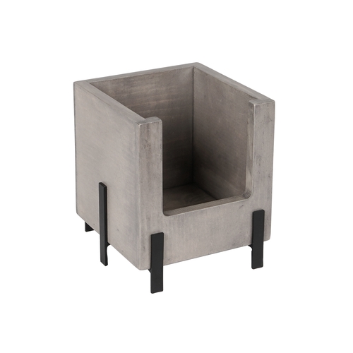 Cal-Mil 22407-6-110 Aspen 6" x 6" Gray-Washed Pine Wood Stacking Bin