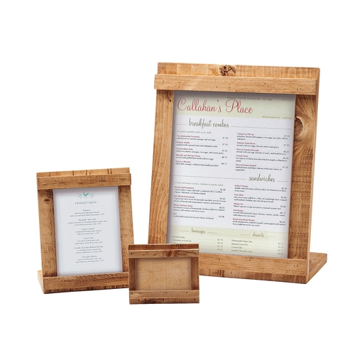 Cal-Mil 3483-23-99 Madera 3.5" x 2"H Rustic Pine Card Holder - 6 Each