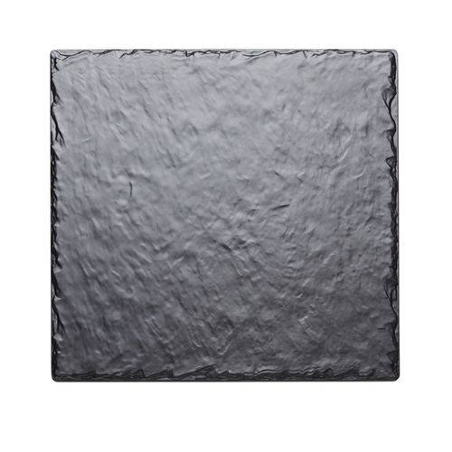 Cal-Mil 1522-1212-65M 12" x 12" Black Melamine Serving Board - 6 Each
