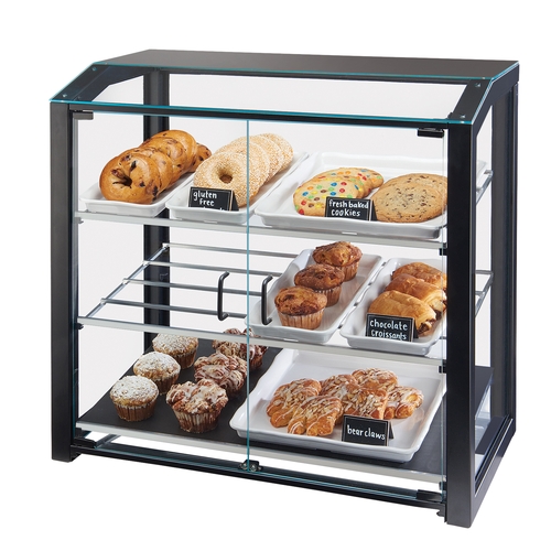Cal-Mil 3493-13L 29" x 17" x 29"H Clear Acrylic 3-Tier Grand Bakery Case