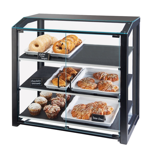 Cal-Mil 3493-13S 20" x 15.5" x 21"H Clear Acrylic 3-Tier Grand Bakery Case