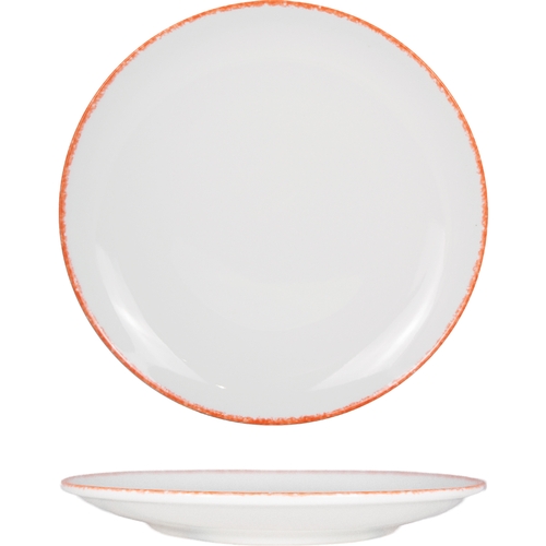 International Tableware, Inc PR-21-R Provincial 12" European White Porcelain Round Plate - 1 Doz