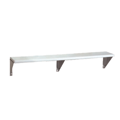 Advance Tabco TCB-5-12 77-3/4"W Shelf with 12"D White Poly Cutting Board