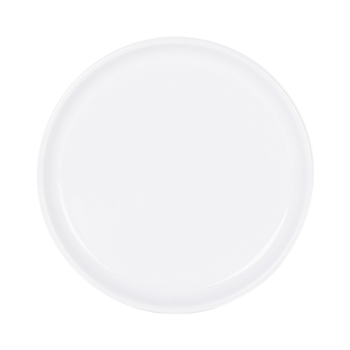 GET B190080-W Monet 8" Dia. White Melamine Plate - 6 Each