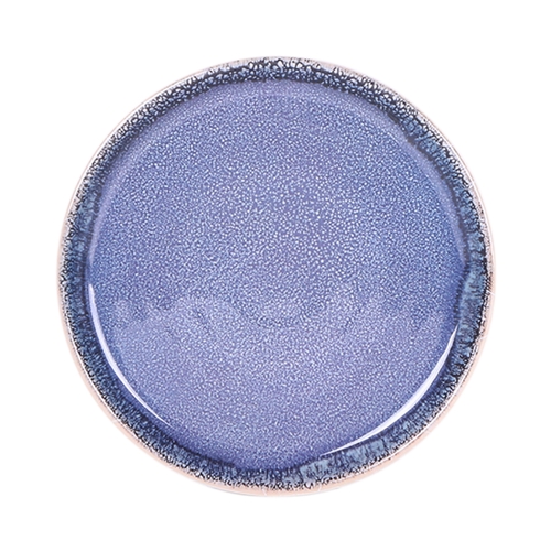 GET B190080-IB Monet 8" Dia. Indigo Blue Melamine Plate - 6 Each