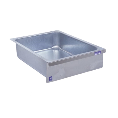 Duke Manufacturing 186LK 15" x 20" x 5" Galvanized Work Table Drawer w/ Lock & Keys