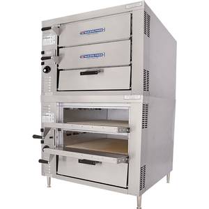 Bakers Pride GP52 Double Hearth Bake Gas Pizza Oven w/ 5in Deck Height