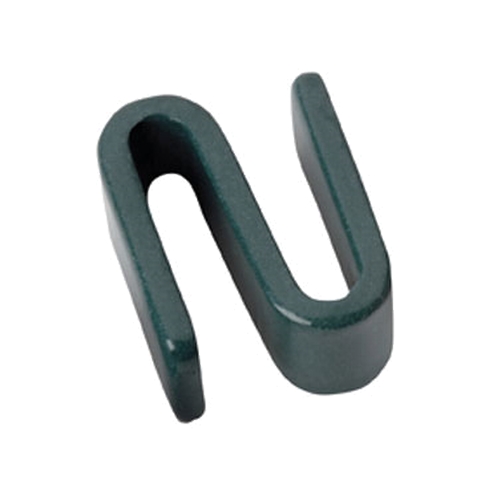 Thunder Group ALSH001EP Green Epoxy Plated S-Hook for Wire Shelving - 4 Per Pack