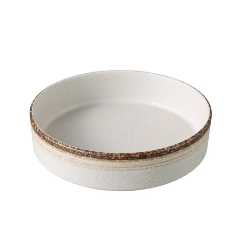 Yanco China RO-2706 Rockeye White & Brown Porcelain 16 oz. 6.1"dia. Bowl - 3 Doz