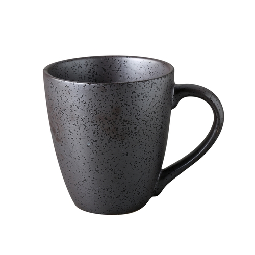 Yanco China DB-012 Diamond Black Porcelain 12 oz. 3.62"dia. Mug - 3 Doz