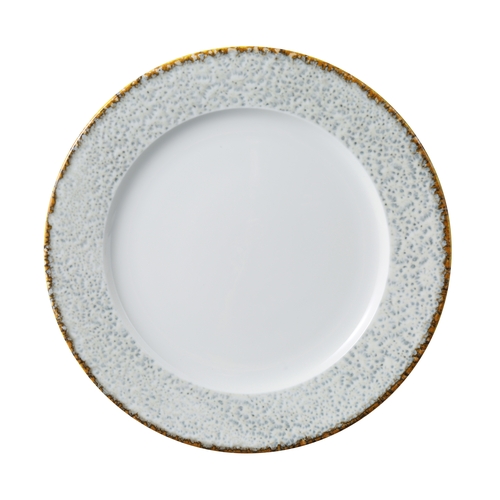 Yanco China IB-111 Iris Blue Porcelain 11.25" dia. Dinner Plate - 1 Dozen