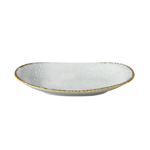 Yanco China IB-409 Iris Blue Porcelain 9.1" x 4.9" Deep Fish Plate - 2 Doz