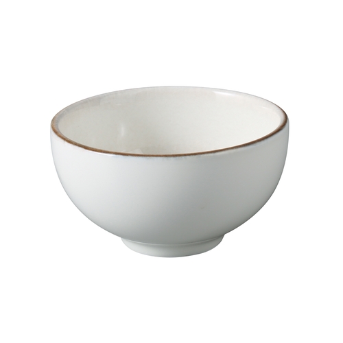 Yanco China LE-504 Legna White & Brown Porcelain 10oz. 4.5" Rice Bowl - 3 Doz