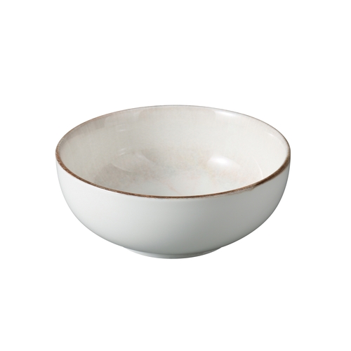 Yanco China LE-507 Legna White & Brown Porcelain 25oz. 7.25" Shallow Bowl-2 Doz