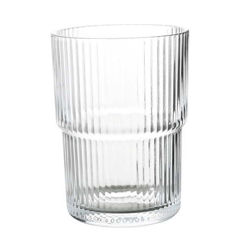 Yanco China AM-214 Aqua Mist Glass 15 oz. 3.5" dia. Stackable Cup - 2 Doz