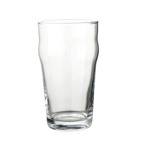 Yanco China AM-416 Aqua Mist Glass 16 oz. 3" dia. x 6.1"H Nonic Glass - 2 Doz