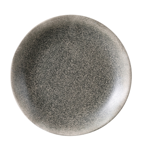 Yanco China MI-108 Misty Gray Melamine 9" dia. Plate - 2 Dozen