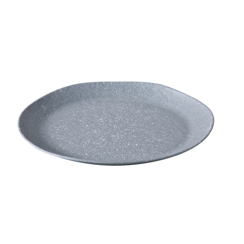 Yanco China ST-216 Stone Art Gray Melamine 16" x 12" Platter - 1 Dozen