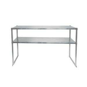 Atosa SOD1467B 67" x 14" x 47" Stainless Steel Adjustable Double Overshelf