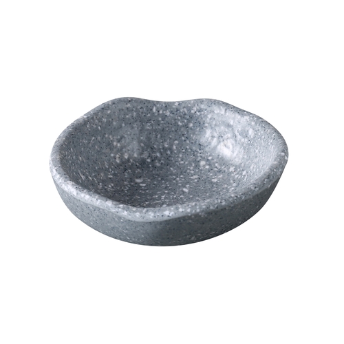 Yanco China ST-303 Stone Art Gray Melamine 3.25" dia. Sauce Dish - 6 Dozen