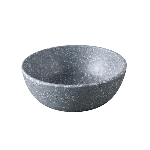 Yanco China ST-305 Stone Art Gray Melamine 12 oz 5" dia. Rice Bowl - 4 Dozen