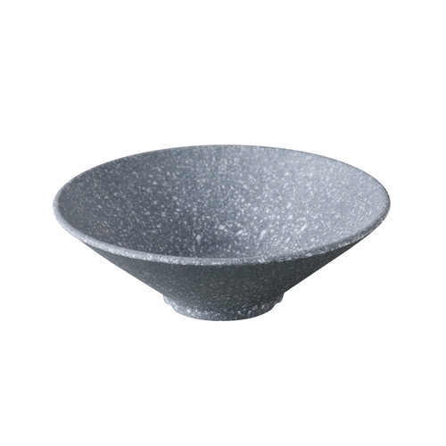 Yanco China ST-508 Stone Art Gray Melamine 35 oz 8.75" dia. Ramen Bowl - 2 Doz