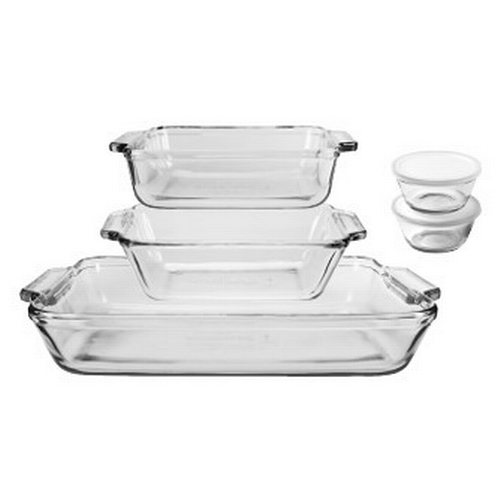 Anchor Hocking 82675L20 Oven Basics Glass Bakeware Bundle - 7 Pieces