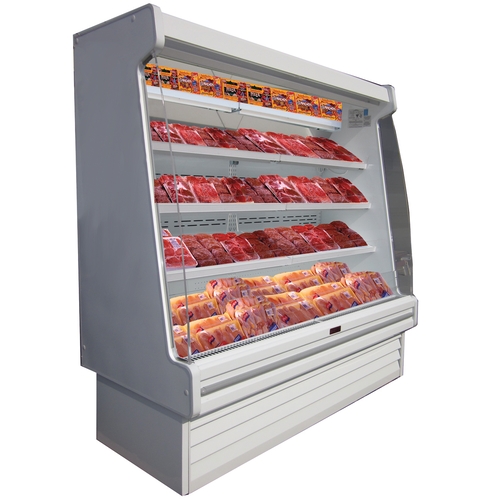 Howard McCray SC-OM35E-6S-LED 75" Endless Packaged Meats Open Merchandiser - White