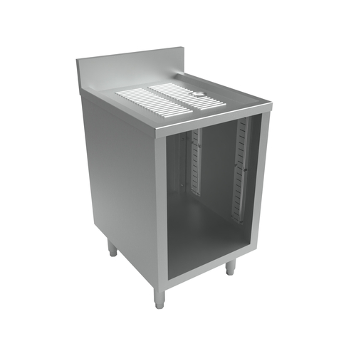 BK Resources UBC-1821 18"W x 21"D Stainless Steel Under Bar Cabinet