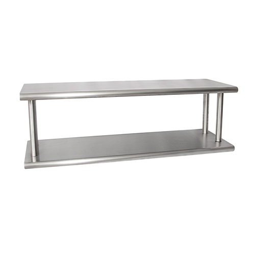 BK Resources PTS-18108-2 108"x 18" 16 Gauge Stainless Steel Double Pass-Through Shelf