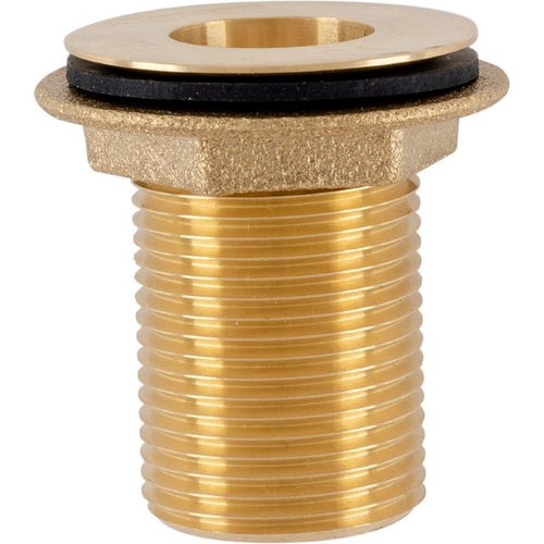 Fisher 84085 Brass 1" x 2" Waste Socket Kit w/ Gasket & Lock Nut