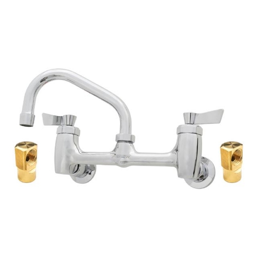 Fisher 84650 8" Backsplash Faucet w/ 10" Swing Spout & Close Elbows