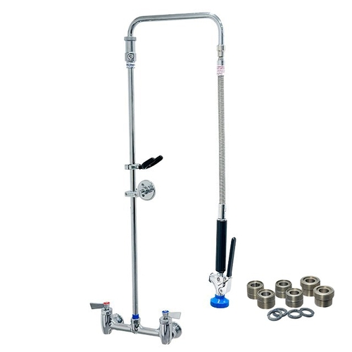 Fisher 90460 8" Backsplash Swivel Pre-Rinse Unit w/ EZ-Install Adapters