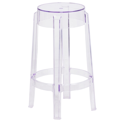 Flash Furniture FH-118-APC1-GG 25.5" Counter Height Transparent Polycarbonate Stool