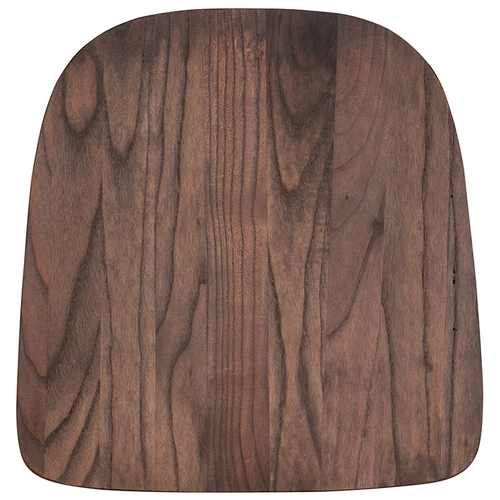 Flash Furniture CH-31230M1D-GG Rustic Walnut Elm Wood Seat for Metal Dining Chairs