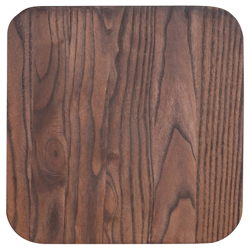 Flash Furniture CH-31320M1D-GG Rustic Walnut Elm Wood Seat for Metal Barstools
