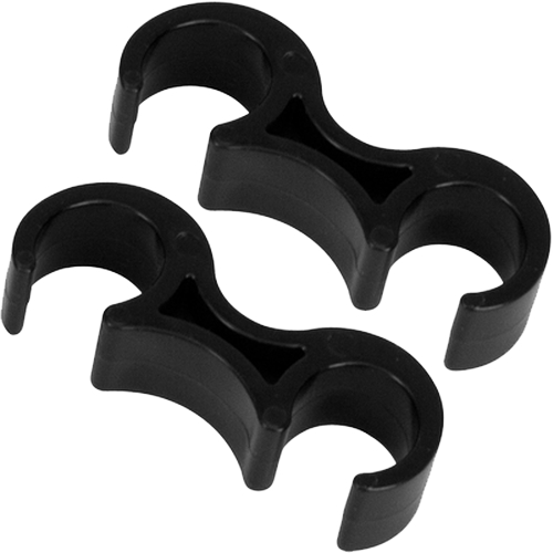Flash Furniture LE-3-BK-GANG-GG Black Ganging Bracket for Plastic Folding Chairs - Set of 2