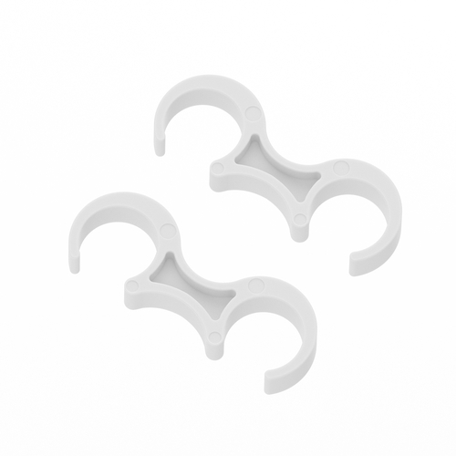 Flash Furniture LE-3-W-WHITE-GANG-GG White Wide Ganging Bracket for Folding Chairs - Set of 2