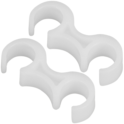 Flash Furniture LE-3-WHITE-GANG-GG White Ganging Bracket for Plastic Folding Chairs - Set of 2