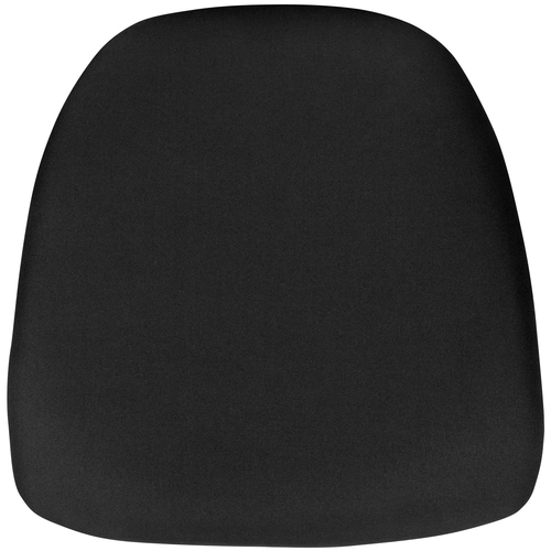 Flash Furniture BH-BLACK-HARD-GG 15"W x 15"D x 1.75" Hard Black Fabric Chiavari Chair Cushion