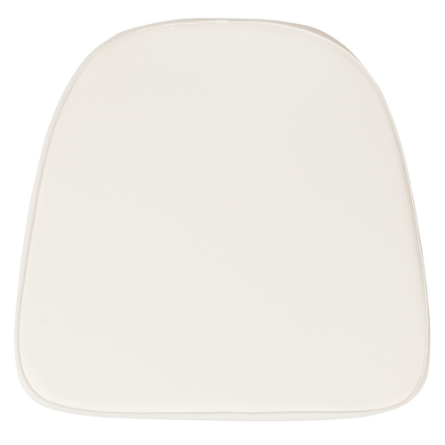 Flash Furniture BH-IVORY-GG 16"W x 15.5"D Soft Ivory Fabric Chiavari Chair Cushion